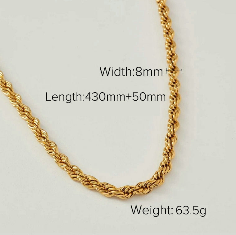 Twisted Rope Necklace