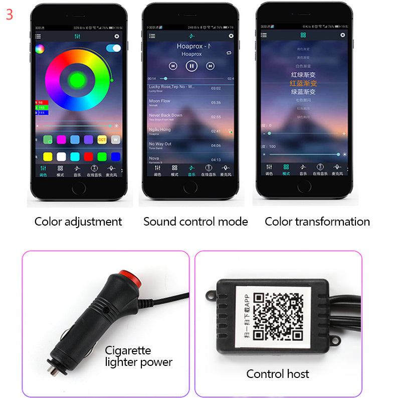 Car Fibre Optic Ambient Light