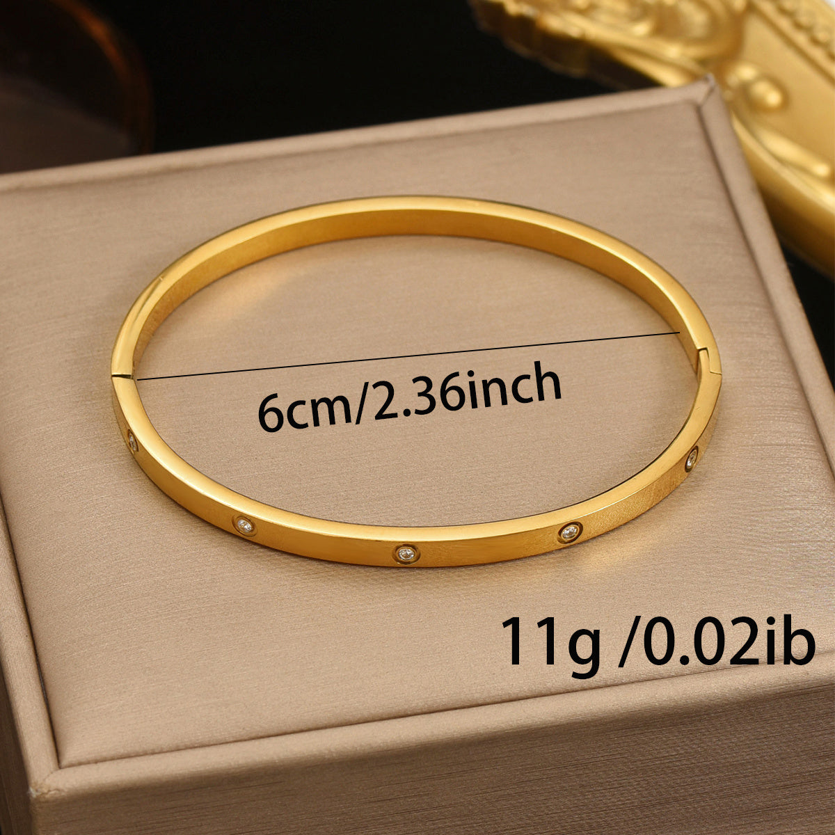 Lxalry 18K Gold Plated Hypoallergenic Bracelet
