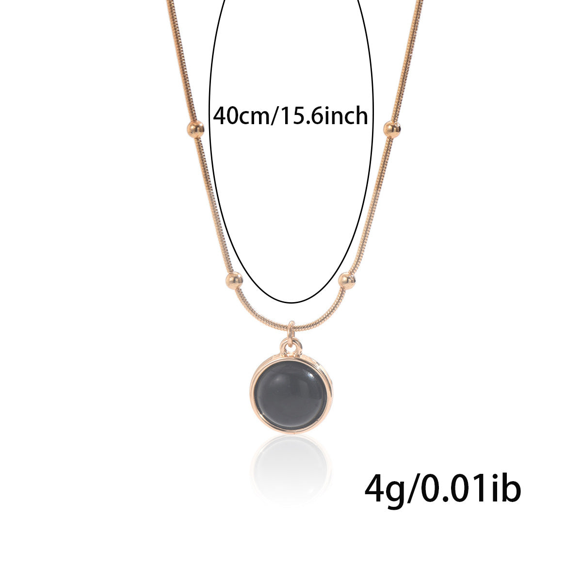 Lxalry 18K Gold-Plated Mood Responsive Necklace