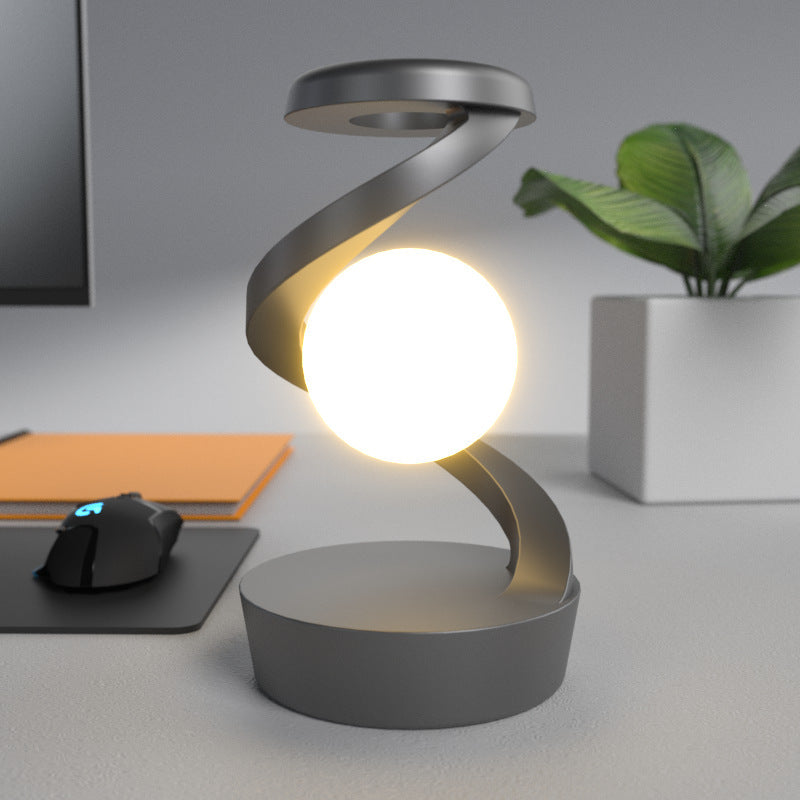 Rotating Moon Lamp With Wireless Charging