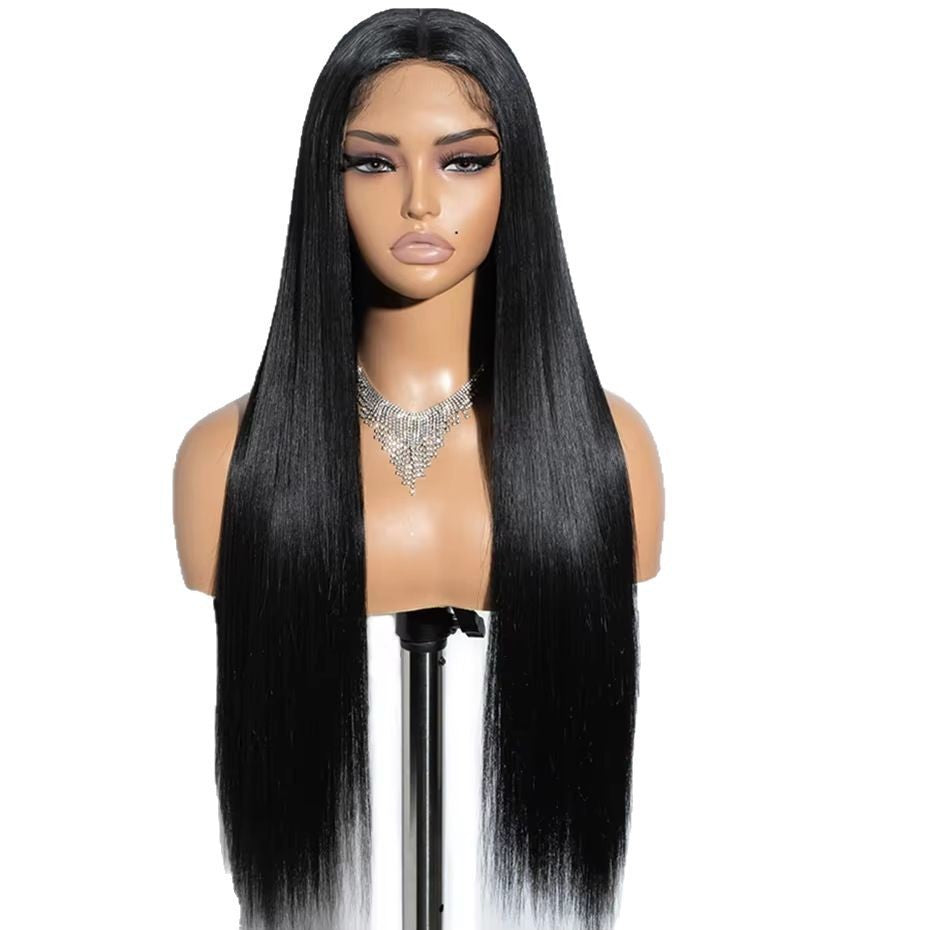 Glueless Human Hair Straight Wig