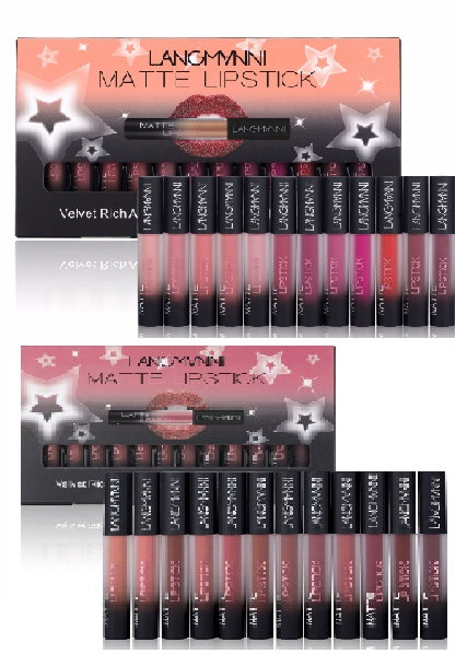 LANGMANNI Matte Long Lasting Velvet Waterproof Lipstick Set