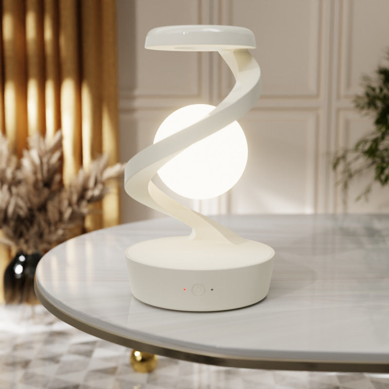 Rotating Moon Lamp With Wireless Charging