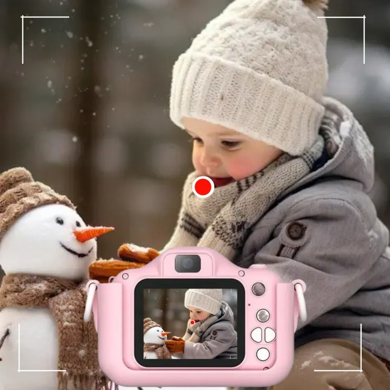 Pink Cat Camera for Photos, Videos, has 8 Filters For Selfie Mode with Built In 400mAh Battery.