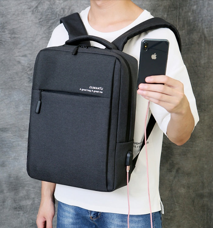 Waterproof and shockproof rechargeable laptop backpack