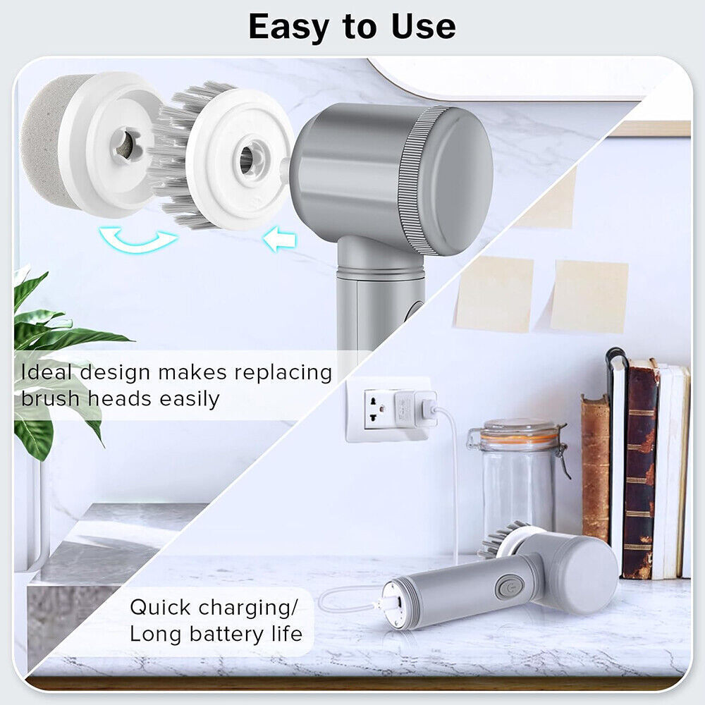 Rechargeable Electric Cordless Spin cleaning Brush