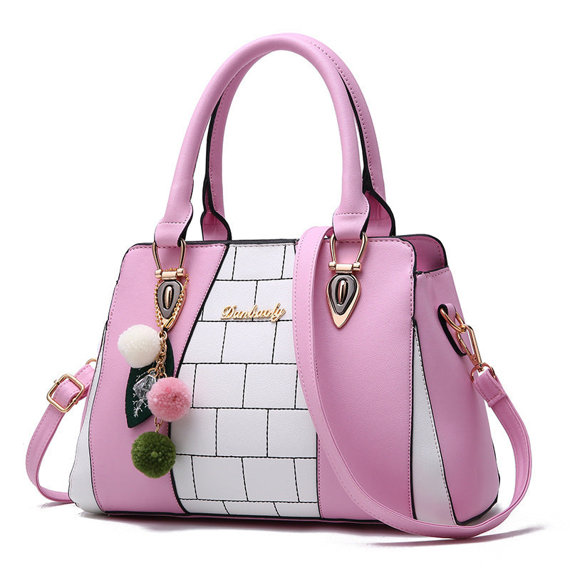 Contrasting colour handbags