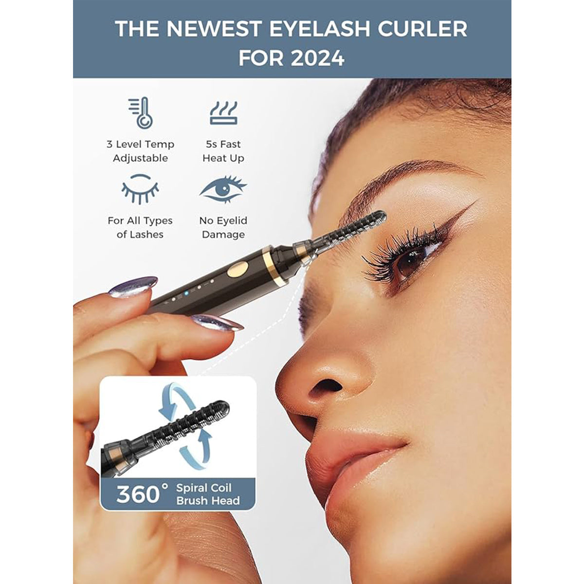 3 In 1 Heated Eyelash Curler