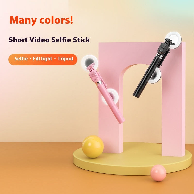 Multi-functional Double light Selfie Stick Tripod