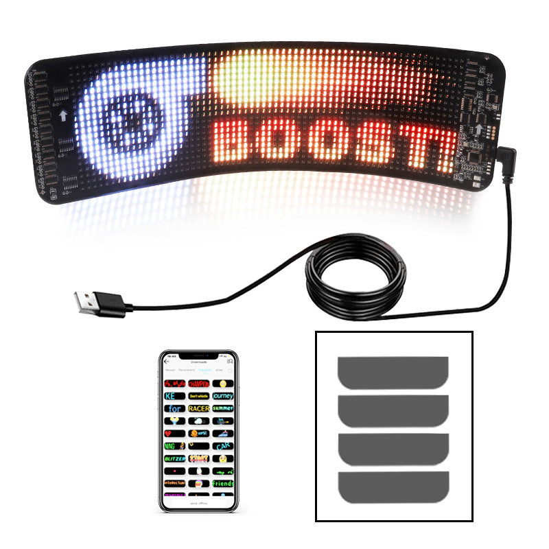 Programmable Car LED Sign for Custom Text Pattern & Animations