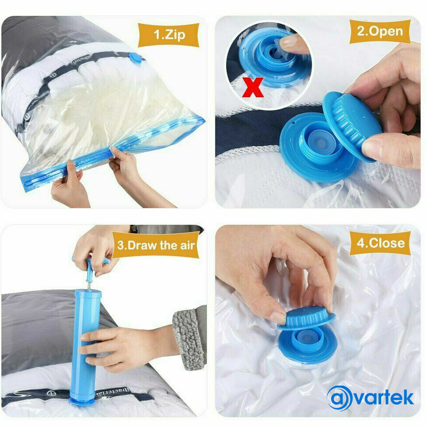 6 Vacuum Storage Bags