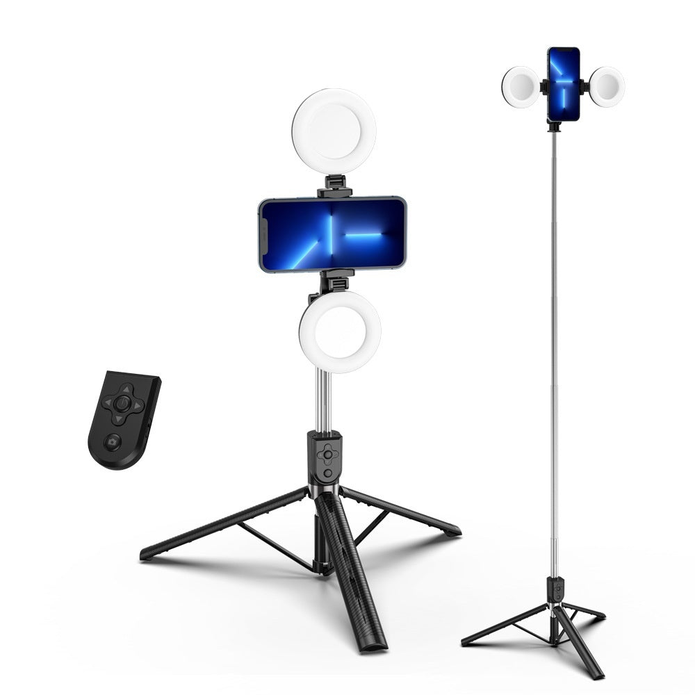 Multi-functional Double light Selfie Stick Tripod