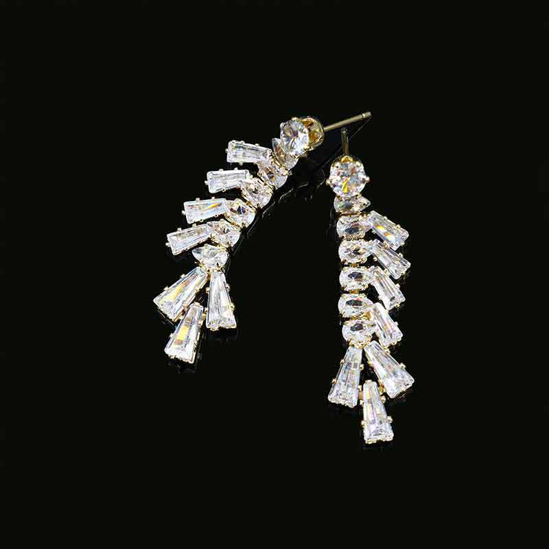 Zircon Necklace Earring Set