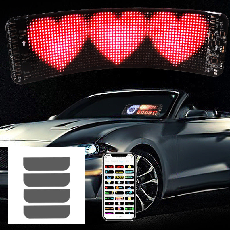 Programmable Car LED Sign for Custom Text Pattern & Animations