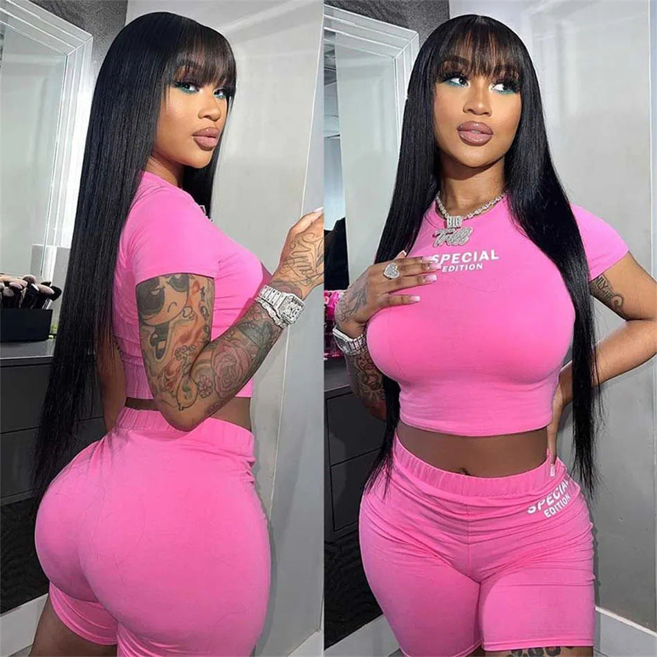 Human Hair Fringe Wig