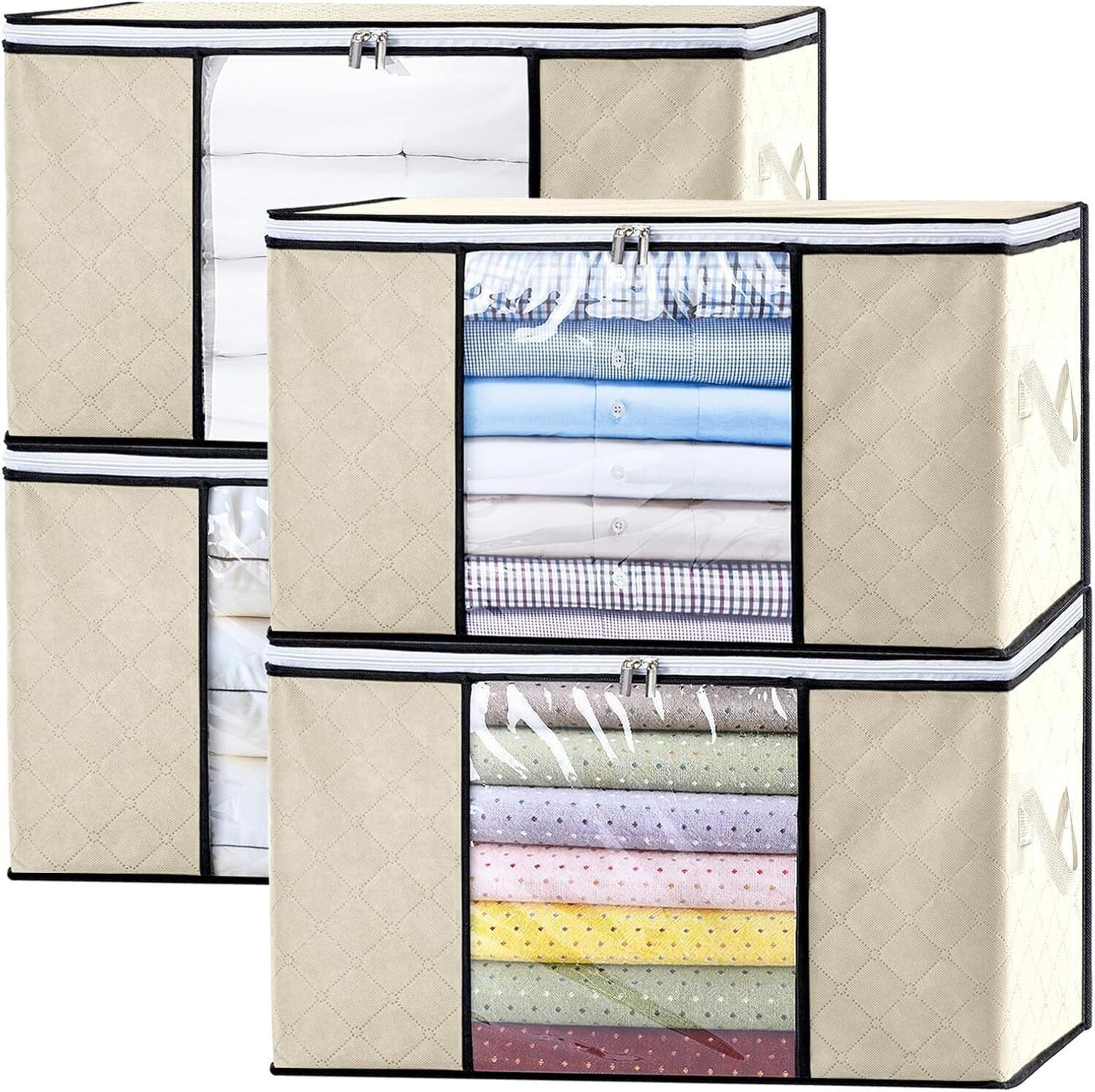 4PCS Clothes Organiser With Zip
