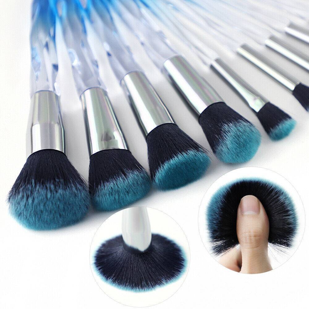 Crystal Blue Professional Makeup Brush