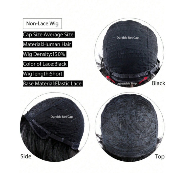 Human Hair Fringe Wig