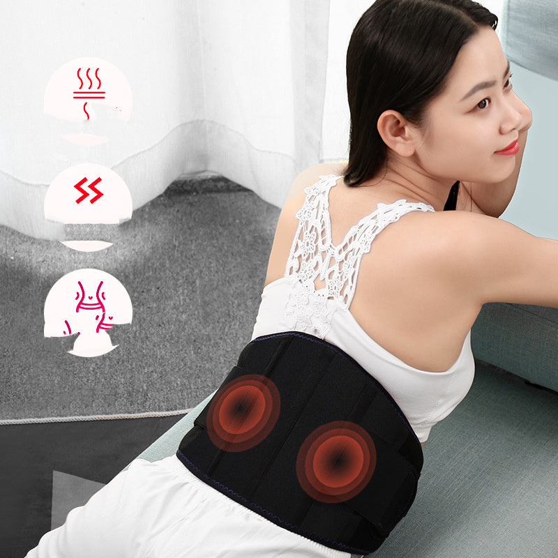 Cordless Heating Pad  With Massager For Back Pain Relief