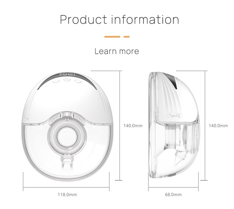 Wearable Large Suction Breast Pump