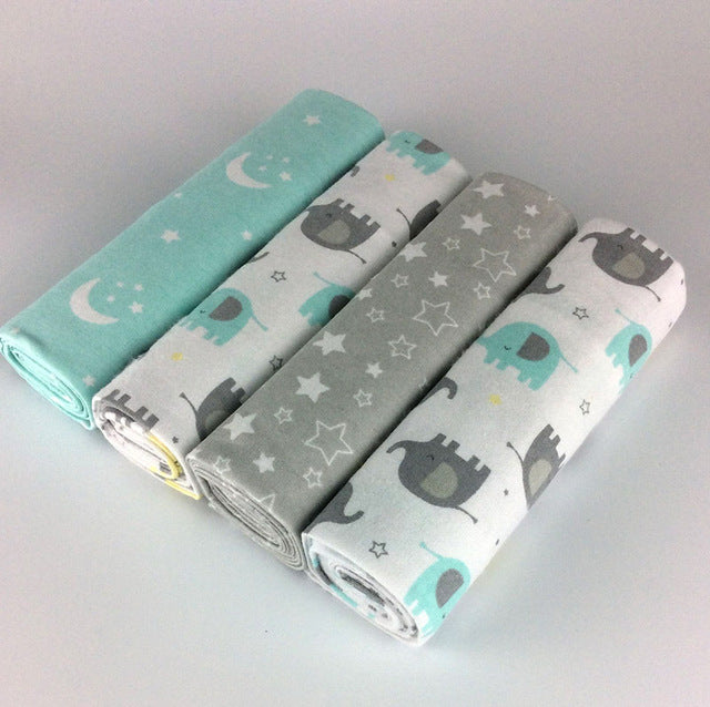 4Pcs Cotton Baby Blanket