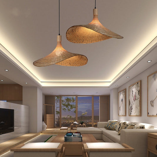Japanese Style Rattan Chandelier