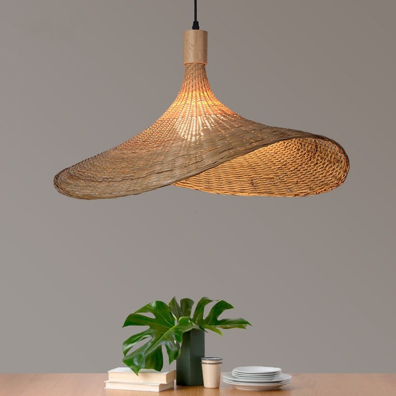 Japanese Style Rattan Chandelier