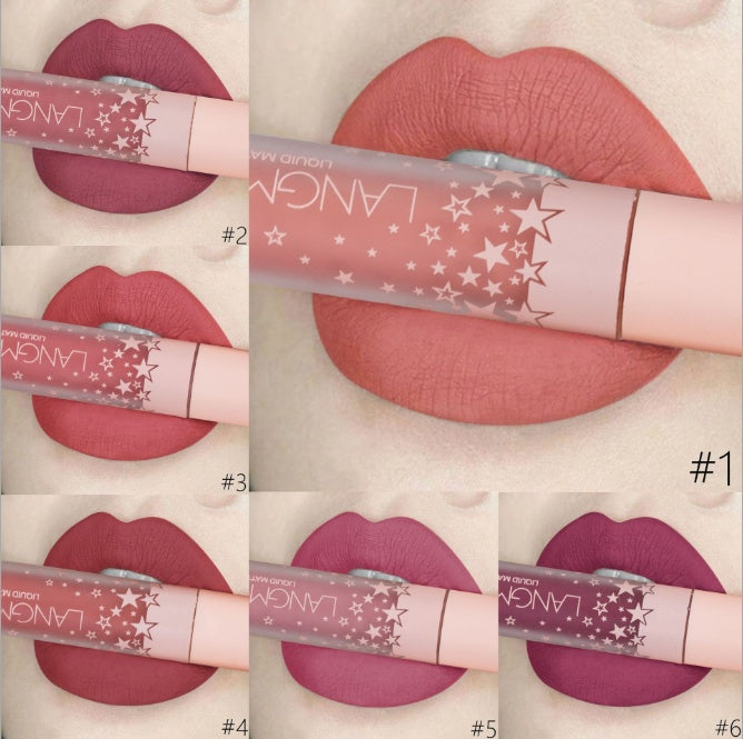 LANGMANNI Matte Long Lasting  Velvet Waterproof Lipstick Set