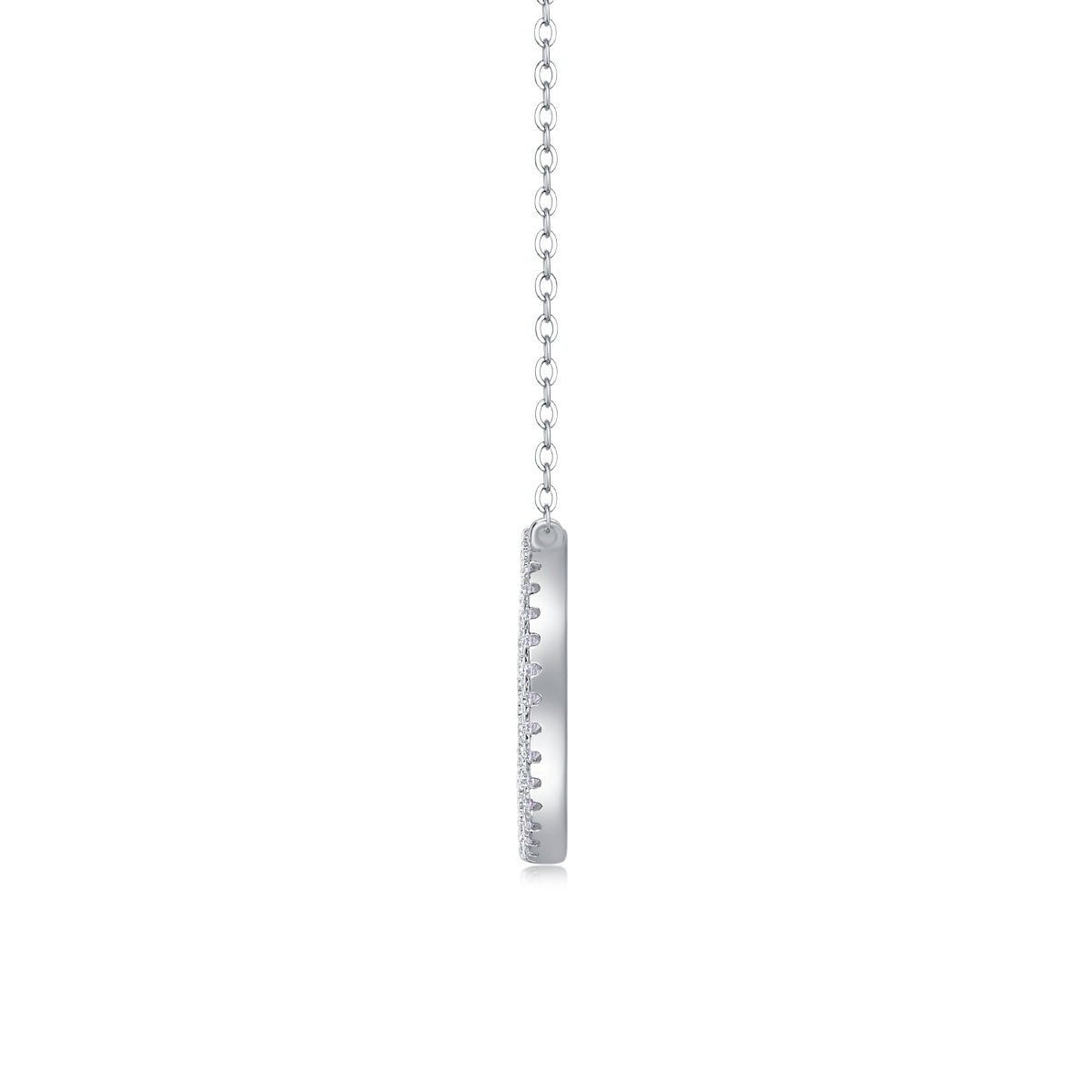 Luxury Fashion Diamond Necklace Set With Mosan Diamond Silver Ornaments