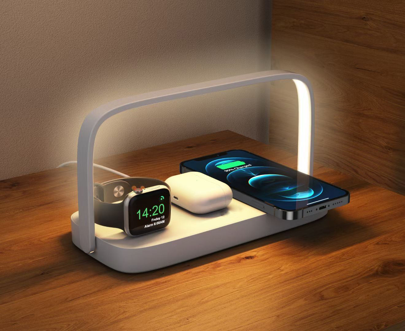 Mobile Charging Station With Night Lamp