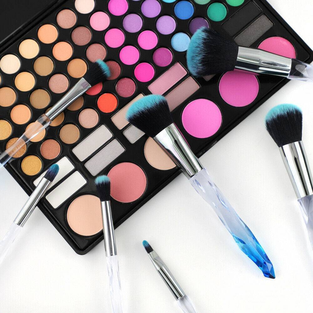 Crystal Blue Professional Makeup Brush