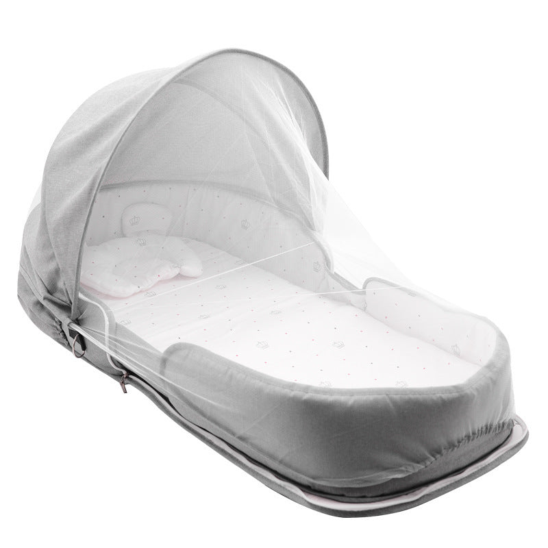 Foldable Mobile Baby Crib