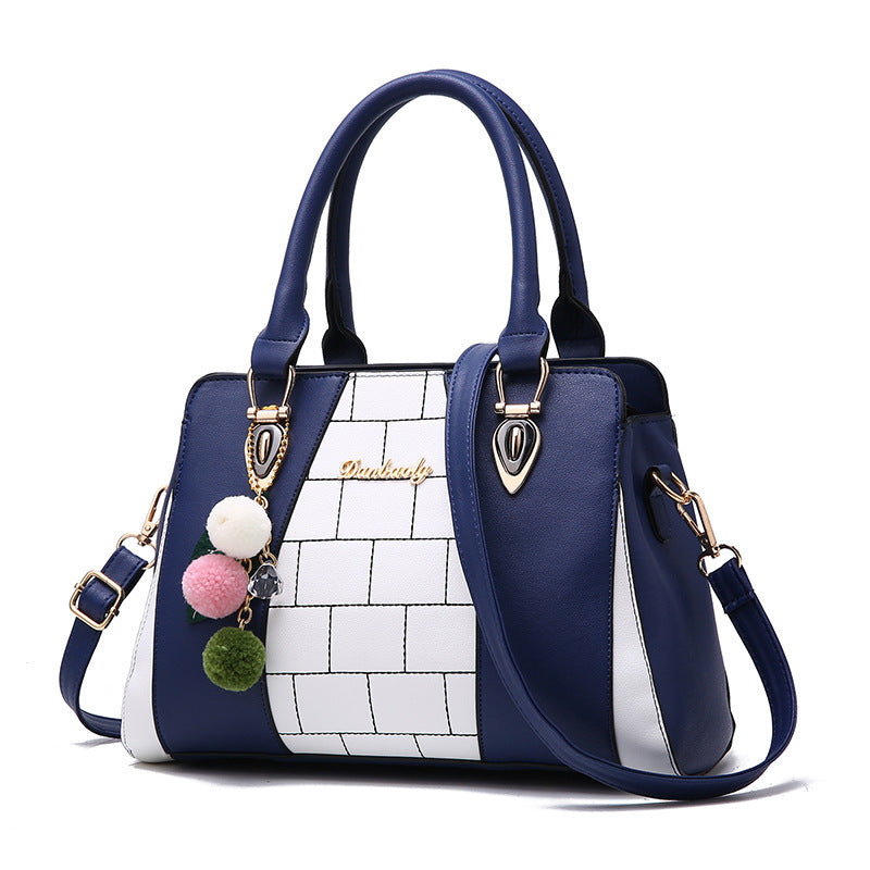 Contrasting colour handbags
