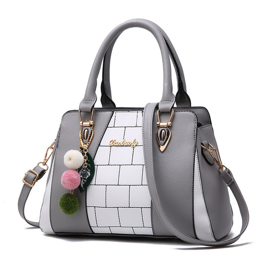 Contrasting colour handbags