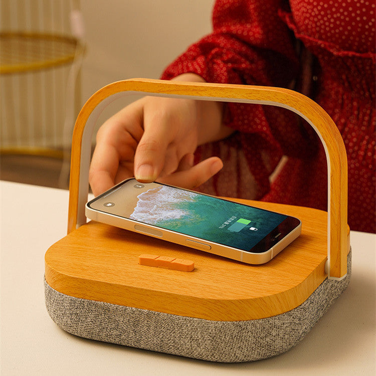 Desk Lamp With Wireless Charging and Speaker