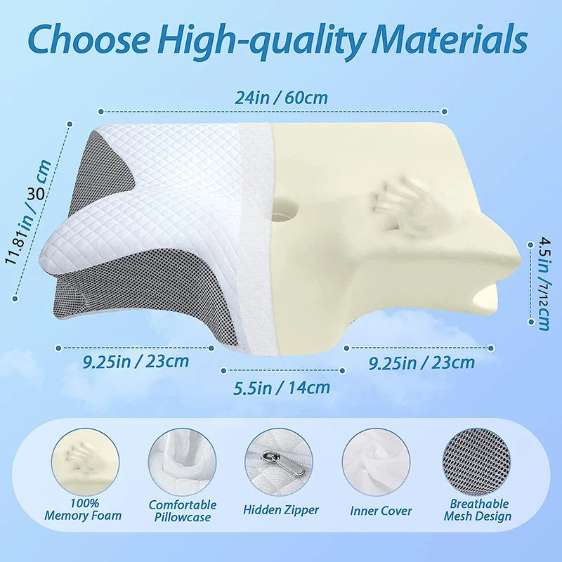 2 In 1 Ergonomic Contour Orthopedic Pillow