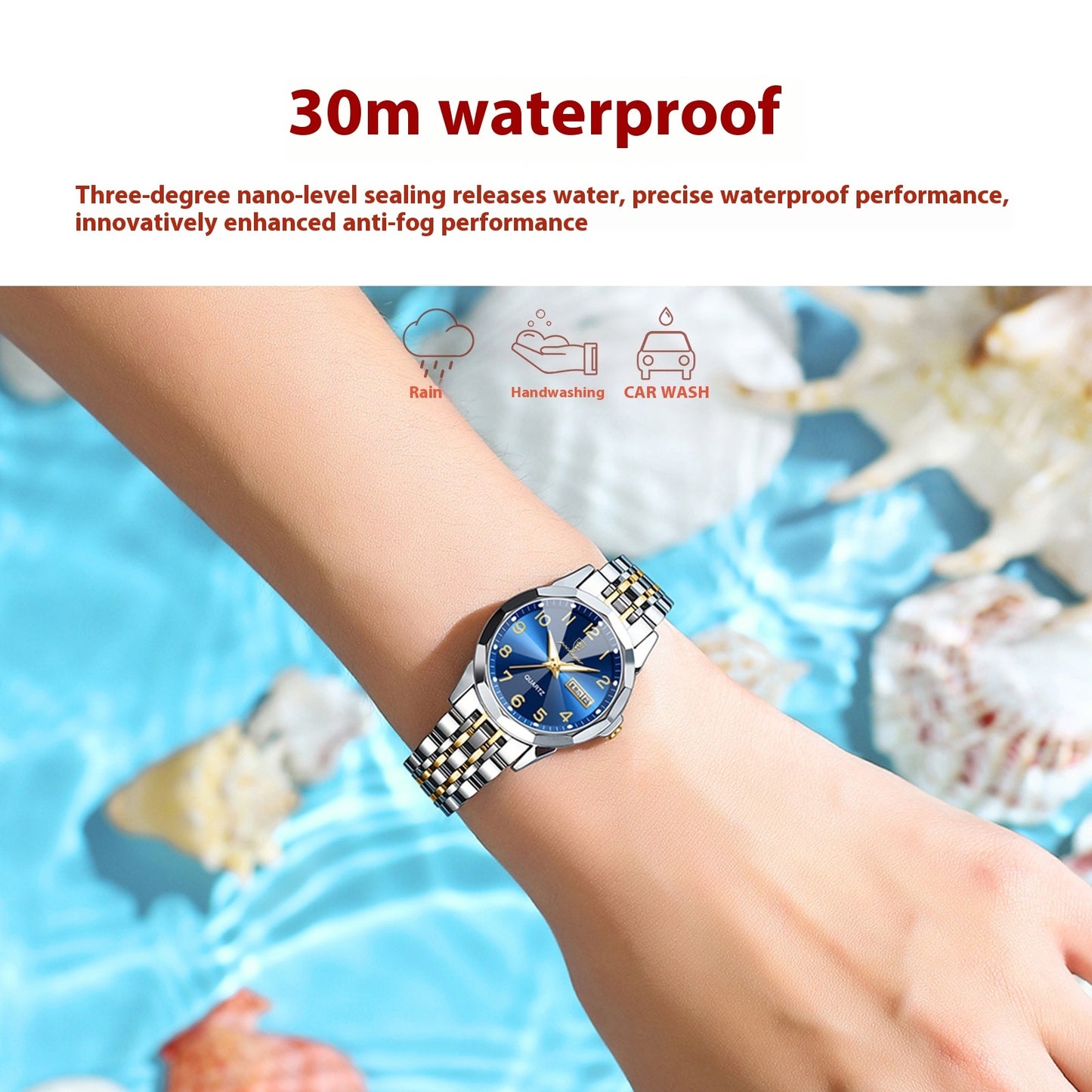 Women's Double Calendar Watch