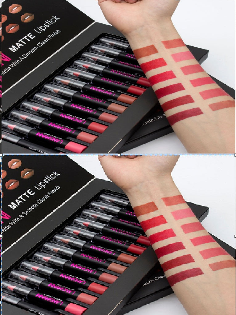 LANGMANNI Matte Long Lasting  Velvet Waterproof Lipstick Set