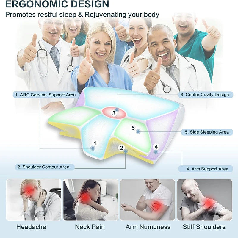 2 In 1 Ergonomic Contour Orthopedic Pillow