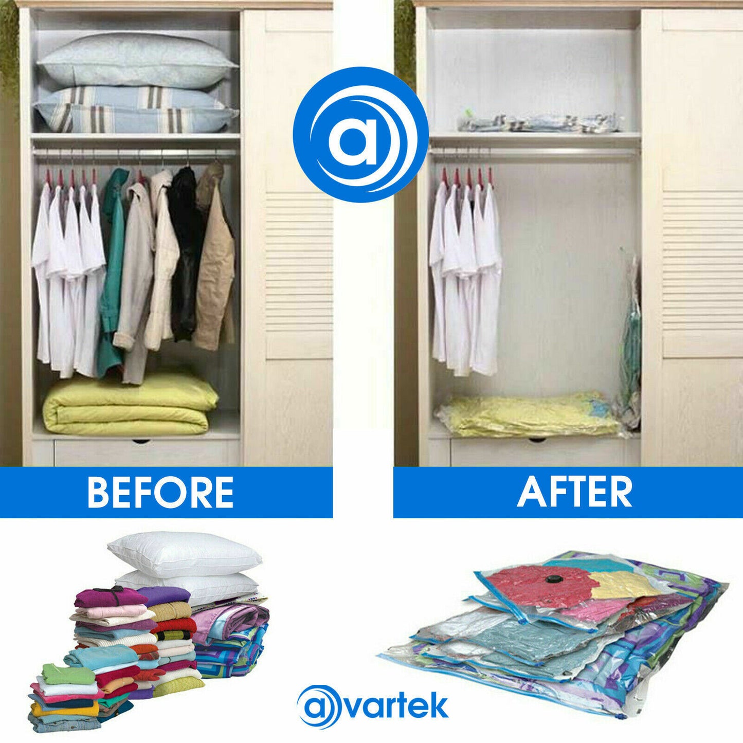 6 Vacuum Storage Bags