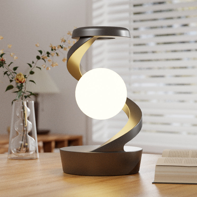 Rotating Moon Lamp With Wireless Charging
