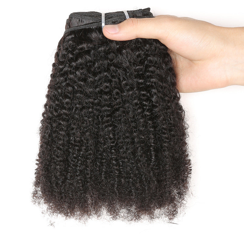 Real human hair lace clip -in hair extensions