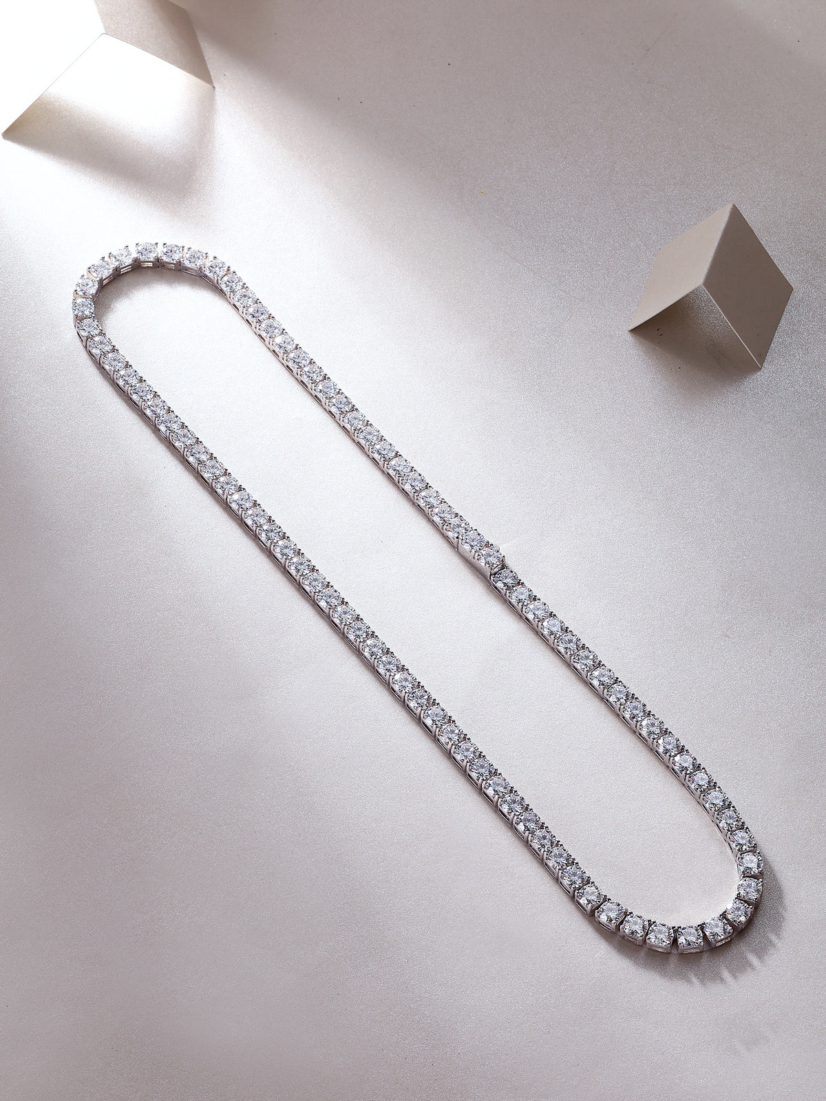 Endless Stream Of Stars 0.5ct Luxury Fashion Mossan Diamond S925 Silver Necklace