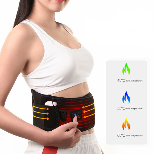 Cordless Heating Pad  With Massager For Back Pain Relief