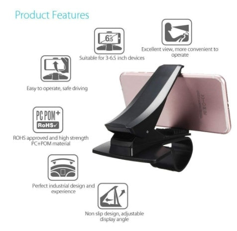Rotary Dashboard Car Phone Holder