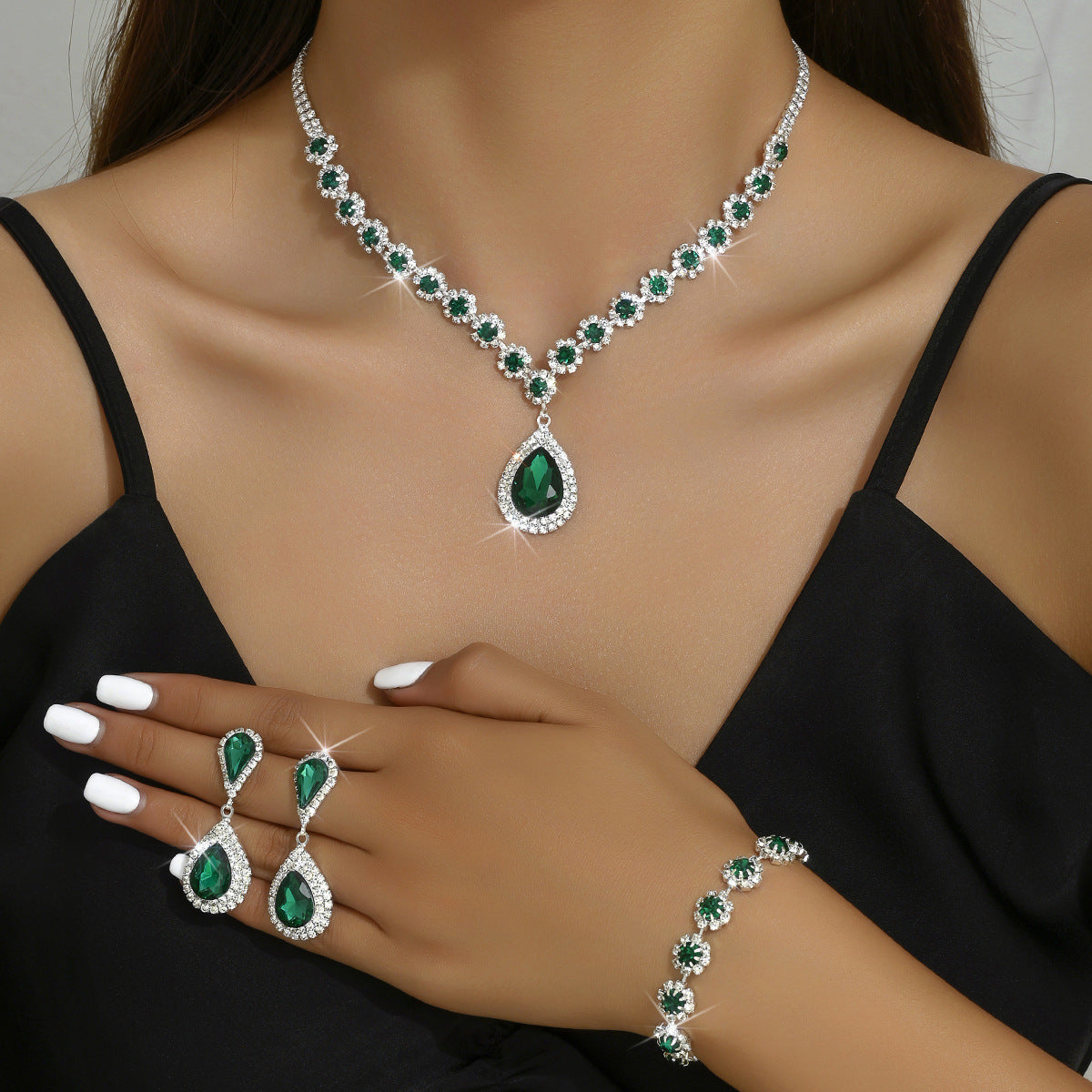 Bridal Jewellery  Three-piece Set