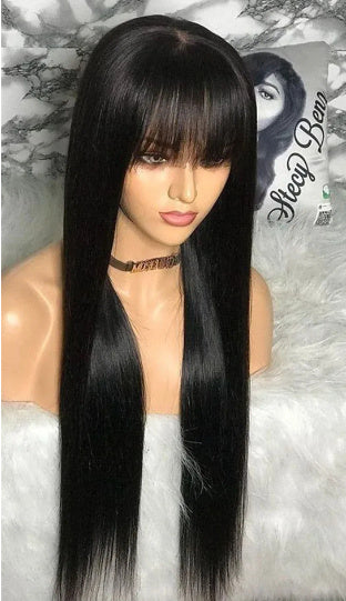 Human Hair Fringe Wig