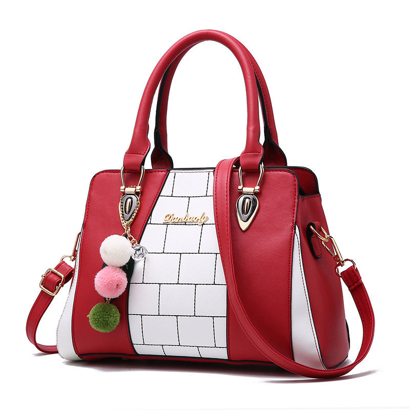 Contrasting colour handbags