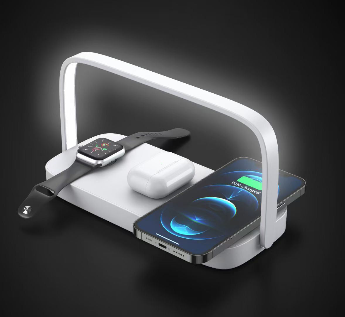 Mobile Charging Station With Night Lamp
